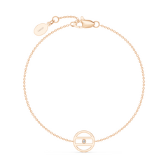 Equal Access Diamond Rose Gold Vermeil Bracelet
