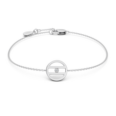 Equal Access Diamond White Gold Vermeil Bracelet