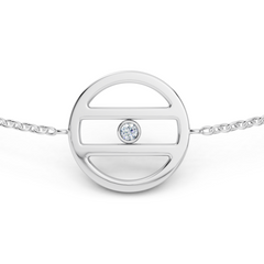 Equal Access Diamond White Gold Vermeil Bracelet