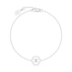 Equal Access Diamond White Gold Vermeil Bracelet
