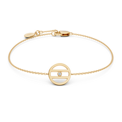 Equal Access Diamond Yellow Gold Vermeil Bracelet