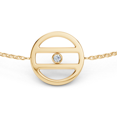 Equal Access Diamond Yellow Gold Vermeil Bracelet