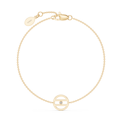 Equal Access Diamond Yellow Gold Vermeil Bracelet