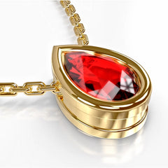 Ruby Pendant Necklace
